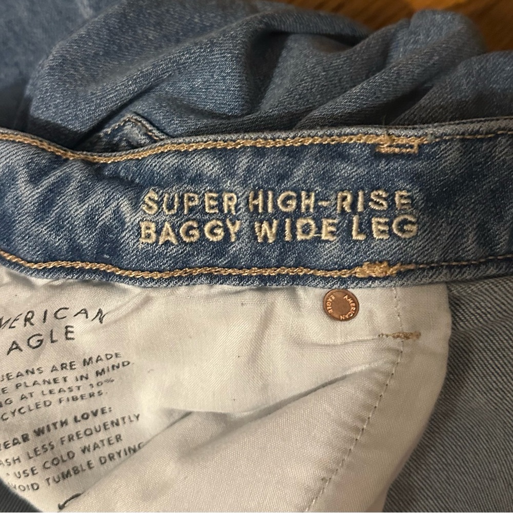 American Eagle Outfitters High Rise Wide Leg size 16 - Picture 3 of 3